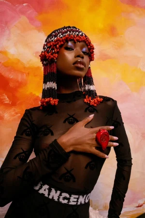 ARU KA KWA SET - TOP AND STOCKINGS SET